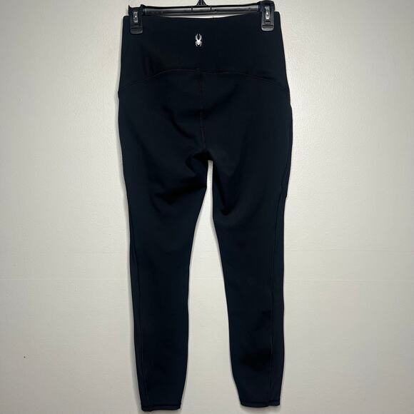 NWT Spyder Active Women's High-Waisted Leggings Base Layer Sz S Black Quick Dry - Picture 6 of 13